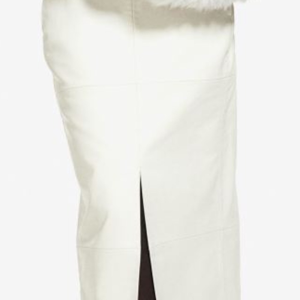 Coated Pencil Skirt